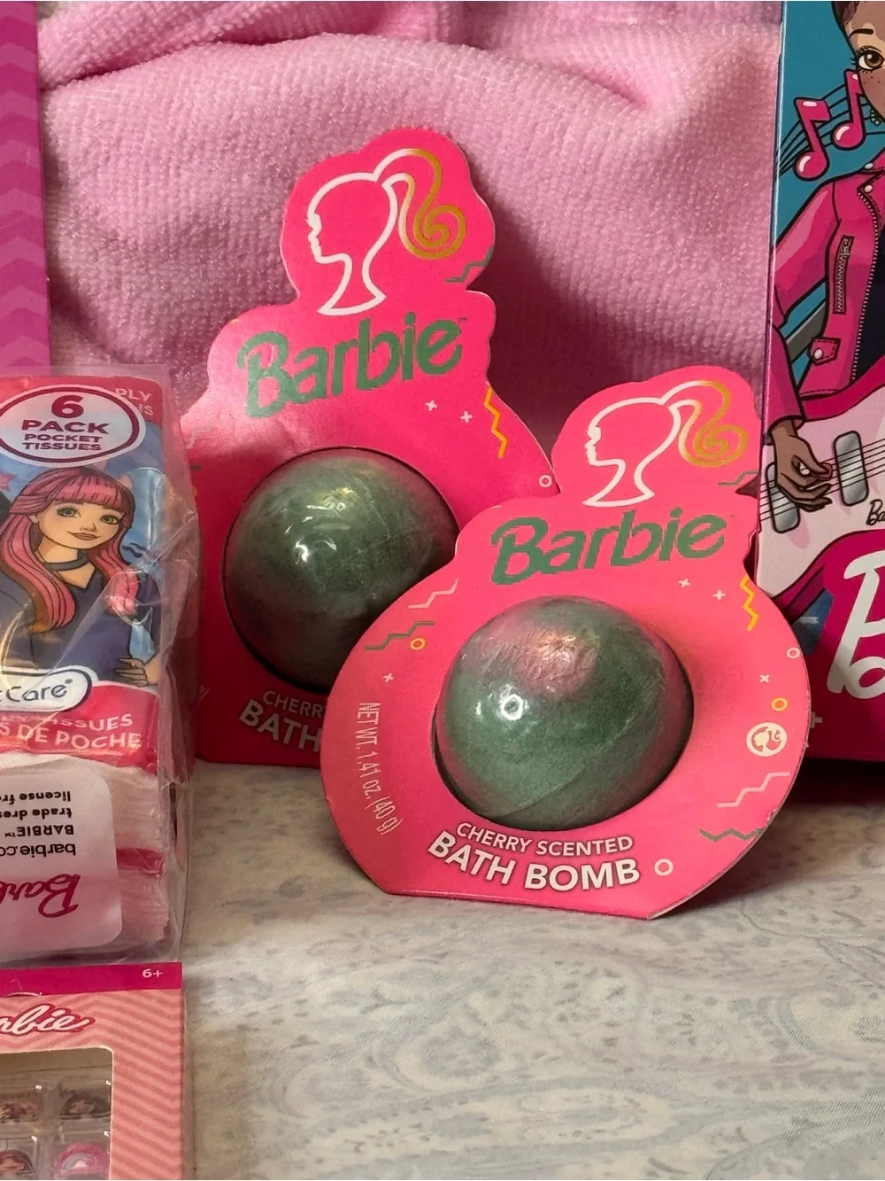 Barbie Pink Activity & Bath Set with Hooded 20x20 in. Towel